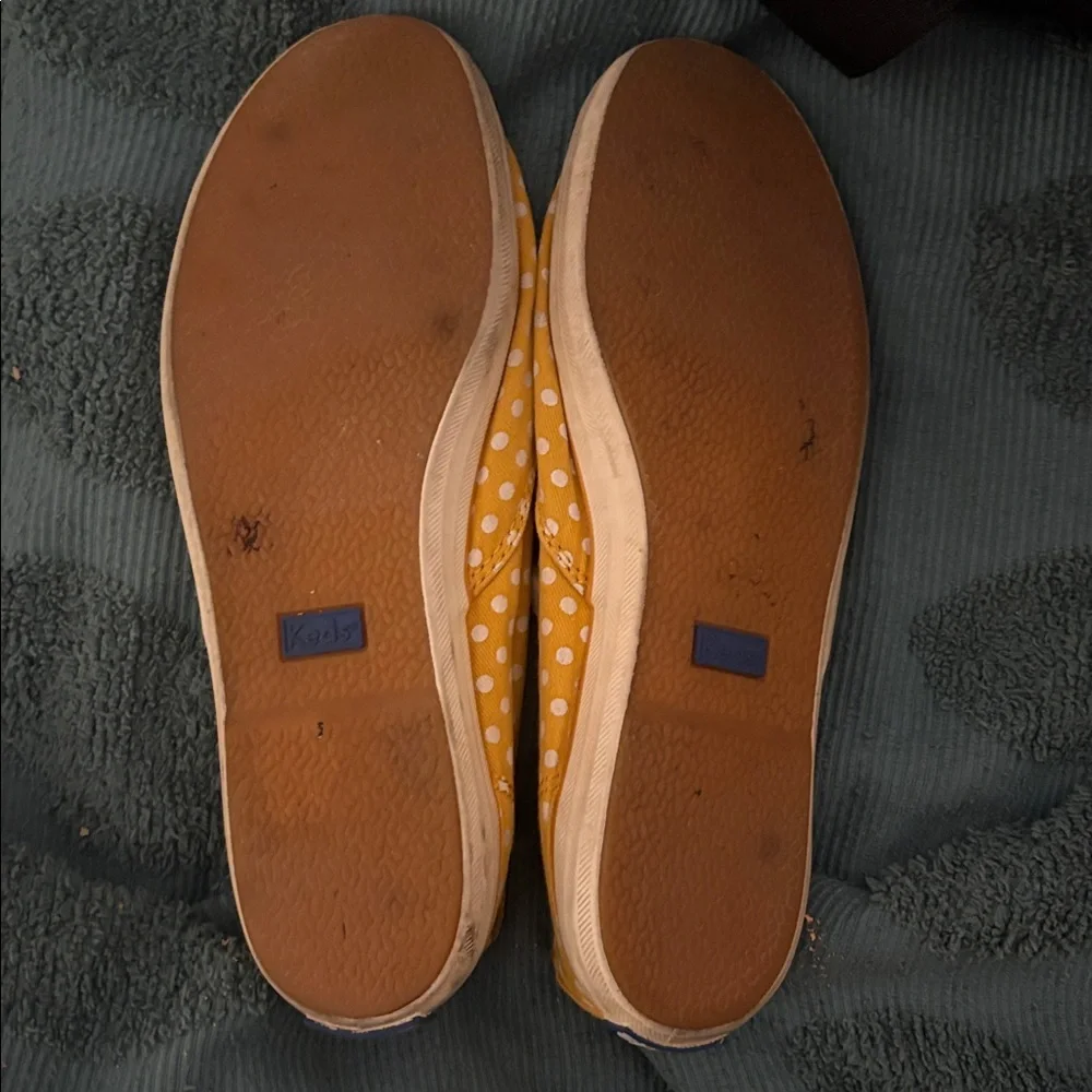 Keds Mustard Polka Dot Sneakers